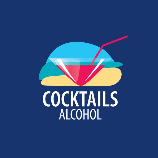 Logo cocktails alcoolisés — Image vectorielle