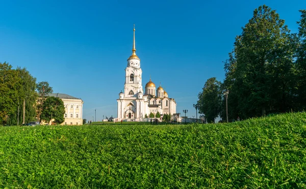 Vladimir Russie Août 2020 Cathédrale Dormition Été Vue Angle Bas — Photo