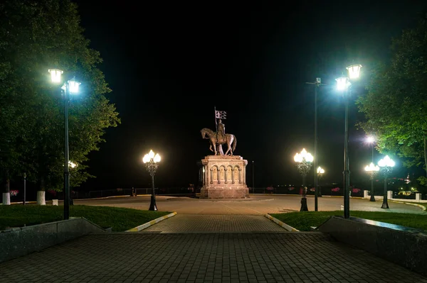 Vladimir Russie Août 2020 Vue Monument Prince Vladimir Saint Fedor — Photo