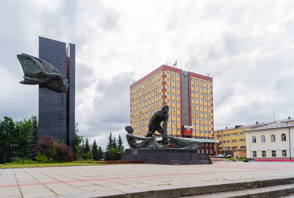 Ivanovo Rusia Agosto 2020 Monumento Los Combatientes Revolución 1905 Grupo — Foto de Stock