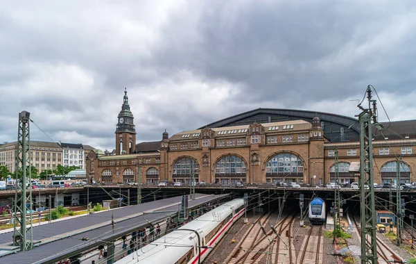 Hambourg Allemagne Juin 2019 Vue Bâtiment Gare Centrale Hambourg Hauptbahnhof — Photo