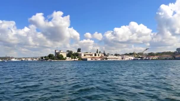 Sevastopol Embankment Overlooking Sevastopol Naval Hospital Founded 1783 Crimean Peninsula — Wideo stockowe