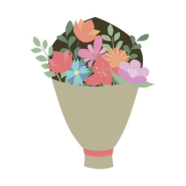 Vector illustration with flower bouquet