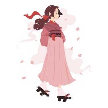 Japon geyşa çizimi