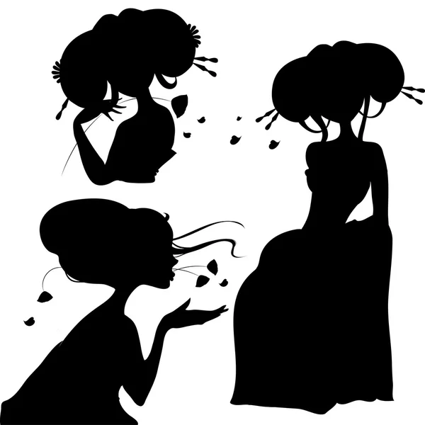 siluetleri Japon kızlar dizi