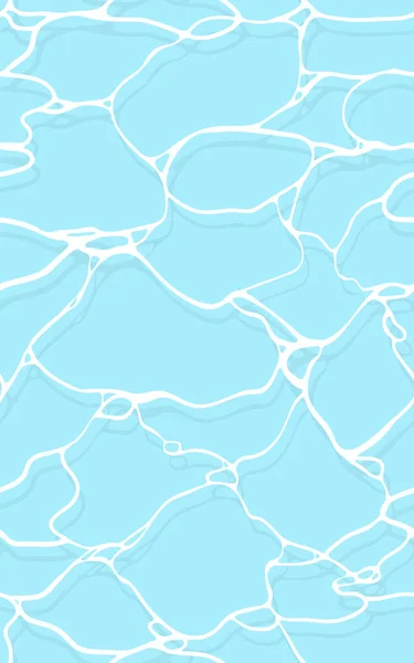 Patrón Inconsútil Ondulación Piscina Mínima Sensación Vacaciones Verano Pastel — Vector de stock