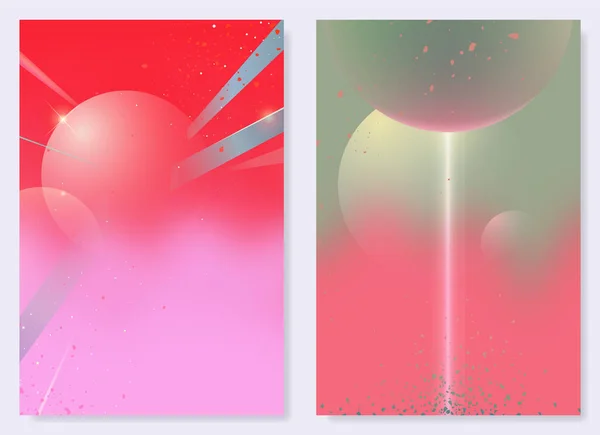 Abstrakte Odyssee Weltraum Kosmische Und Planetarische Formen Süßes Pastelldesign Idee lizenzfreie Stockillustrationen