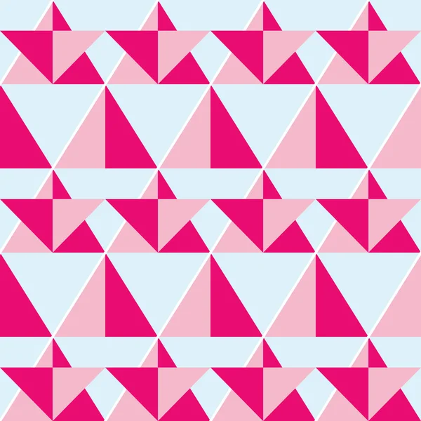 Geometrische roze naadloze patroon — Stockvector