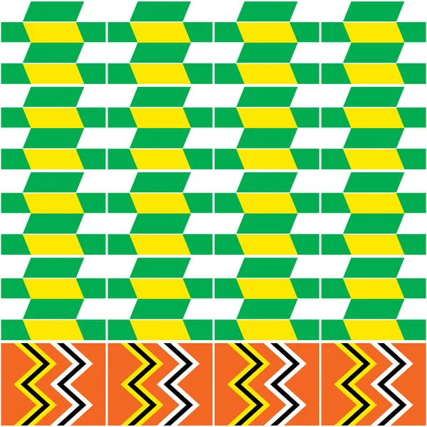 Traditional Kente Nwentoma Cloth Style Vector Seamless Pattern Repetitive Design — Stock vektor