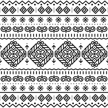 Slovak halk sanatı, Slovakya 'nın Zilina bölgesindeki Cicmany köyünün geleneksel boyalı sanatından esinlenerek siyah etnik, kabile geometrik şekillerine sahip kusursuz desenli.