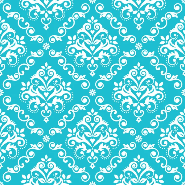 Classic Damask Wallpaper Fabric Print Pattern Royal Elegant Textile Vector — Stock Vector