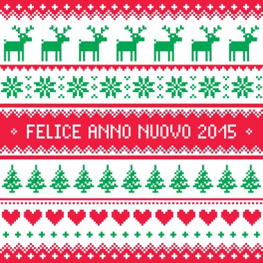 Felice anno nuovo 2015 - İtalyan sene desen
