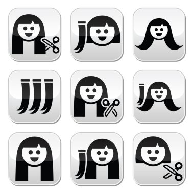 hair extensions vector