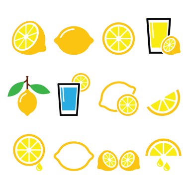 Limon, limon - gıda Icons set