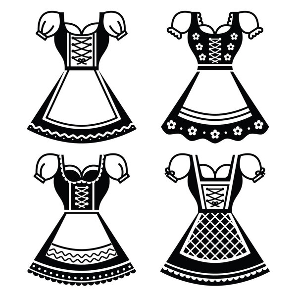 Dirndl - традиционное платье, которое носят в Германии и Австрии
