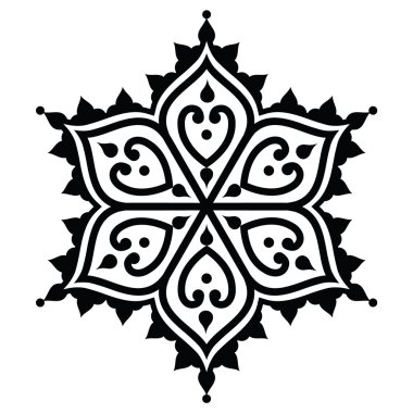 Mehndi, Hint kına dövme desgin - yıldız şekli