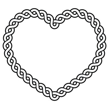 Kelt desen kalp şekli - aşk kavramı St Patrick's Day, Sevgililer için