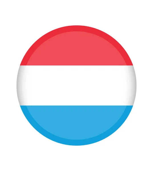 Ulusal Lüksemburg Bayrağı Resmi Renkler Doğru Orantı Ulusal Lüksemburg Bayrağı — Stok Vektör