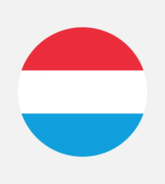 卢森堡国旗 官方颜色和比例正确 卢森堡国旗 矢量图解 Eps10 卢森堡标志矢量图标 平面的网页或移动应用程序设计 — 图库矢量图片