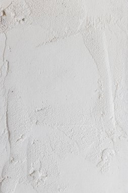 Beyaz Çiğ Serin Beton Duvar dokusu Arkaplanı. Eski beyaz beton duvar dokusu.