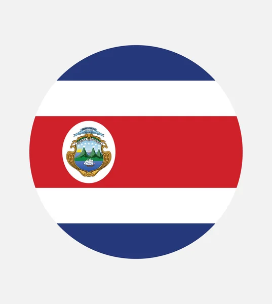 Drapeau National Costa Rica Couleurs Officielles Proportion Correctement Drapeau National — Image vectorielle