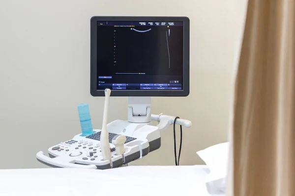 Innenraum Des Medizinischen Raumes Mit Ultraschalldiagnostikgeräten Medizinischer Raum Mit Ultraschall — Stockfoto