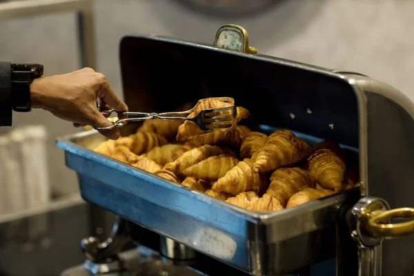 Croissant Bufet Catering Jedzenie Pojęcie Dzielenia Party — Zdjęcie stockowe