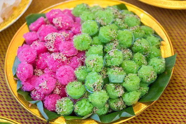 Antik Thailändsk Sötsaker Thailändsk Dessert Sötsaker Thailändskt Bröllop — Stockfoto