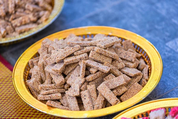 Ancient Thai Sweets Thai Dessert Sweets Thai Wedding Ceremony — Stock Photo, Image