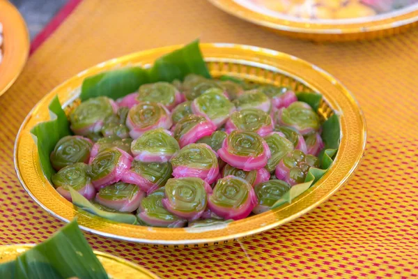 Antik Thailändsk Sötsaker Thailändsk Dessert Sötsaker Thailändskt Bröllop — Stockfoto