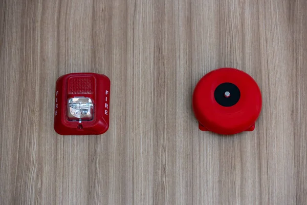 Una Alarma Incendio Con Luz Estroboscópica Incorporada Para Alertar Caso — Foto de Stock