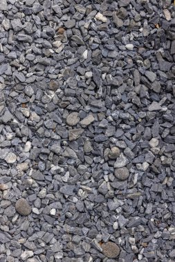 Taşların dokusu ve arkaplanı. Kaya dokusu. Ezilmiş çakıl zemini. Arkaplan için çakılların kusursuz dokusu. 