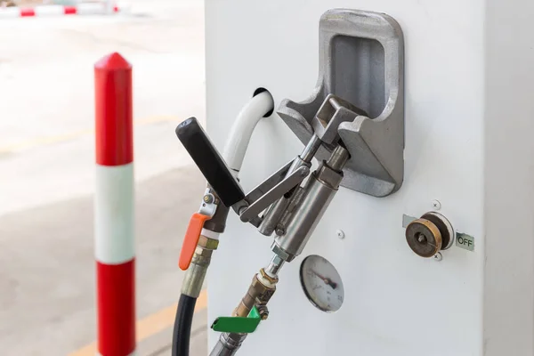 Bensinpump Begreppet Alternativ Energi Påfyllning Motorgas Till Bil — Stockfoto