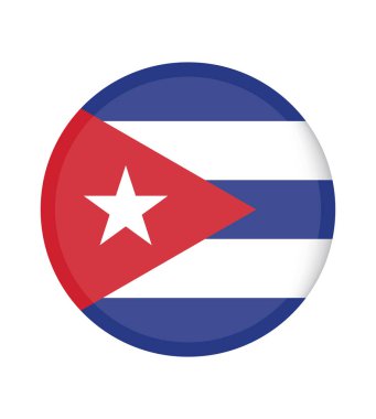 Ulusal Küba bayrağı, resmi renkler ve doğru orantı. Ulusal Küba bayrağı. Vektör çizimi. EPS10. Küba bayrak vektör simgesi, web veya mobil uygulama için basit, düz tasarım.