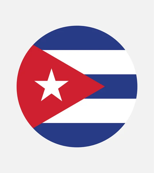 Bandera Nacional Cuba Colores Oficiales Proporción Correcta Bandera Nacional Cuba — Archivo Imágenes Vectoriales