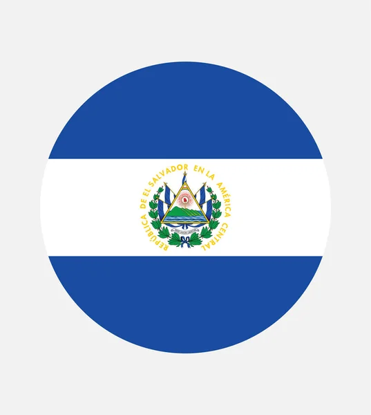 Nationale Salvador Vlag Officiële Kleuren Proportie Correct Nationale Salvador Vlag — Stockvector