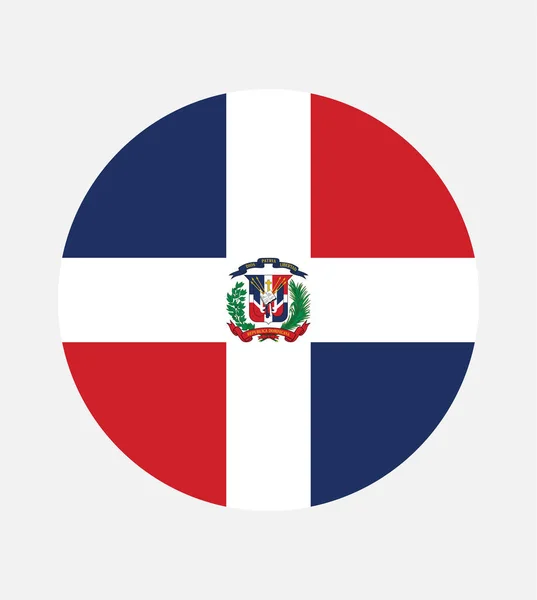 Bandera República Dominicana Colores Oficiales Proporción Correcta Bandera República Dominicana — Archivo Imágenes Vectoriales