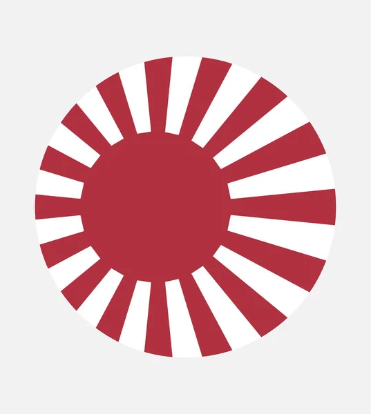 Rising Sun Flag Symboliseert Zon Rising Sun Flag Een Japanse — Stockvector