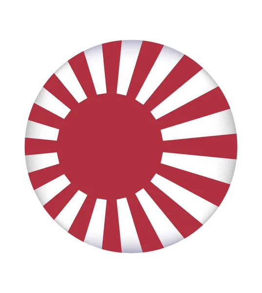 Drapeau Soleil Levant Symbolise Soleil Rising Sun Flag Est Drapeau — Image vectorielle