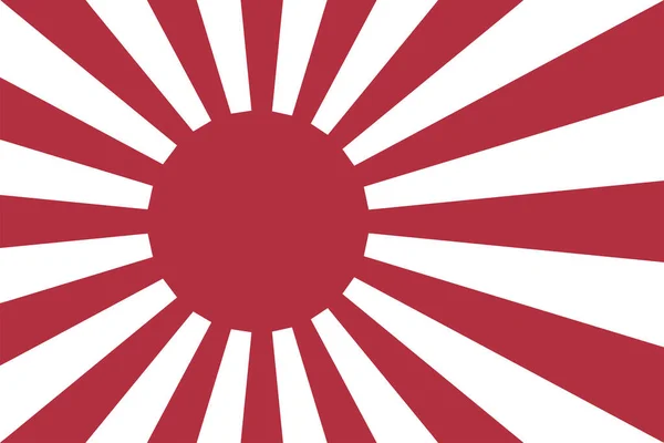 Ανερχόμενη Σημαία Του Ήλιου Συμβολίζει Τον Ήλιο Rising Sun Flag — Διανυσματικό Αρχείο