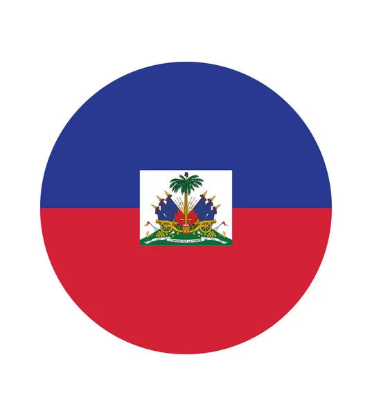 Bandiera Nazionale Haitiana Colori Ufficiali Proporzioni Corrette Bandiera Nazionale Haiti — Vettoriale Stock