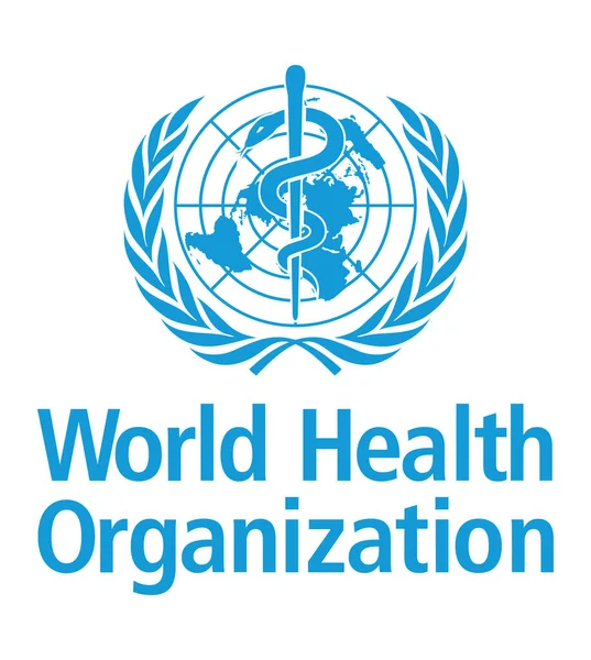Bandera Organización Mundial Salud Quién Logo Símbolo Organización Mundial Salud — Archivo Imágenes Vectoriales