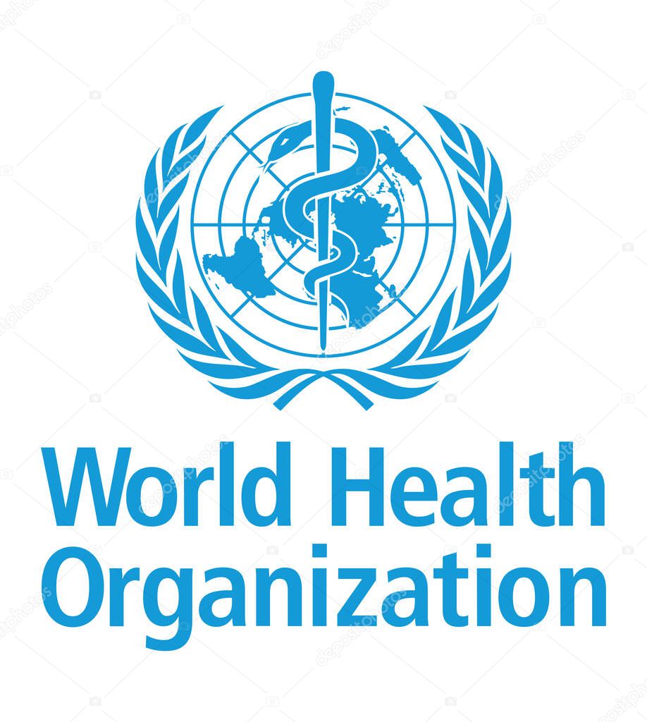 World Health Organization flag. WHO Logo or Symbol. The World Health Organization (WHO) is a specialized agency of the United Nations responsible for international public health.