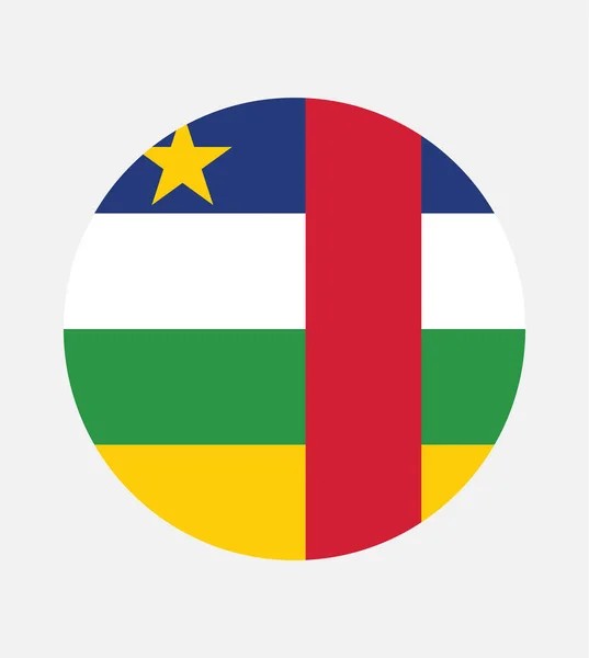Bandera República Centroafricana Nacional Colores Oficiales Proporción Correcta Bandera República — Vector de stock