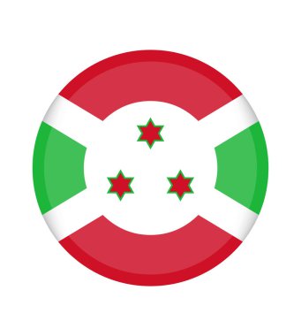 Ulusal Burundi bayrağı, resmi renkler ve doğru orantı. Ulusal Burundi bayrağı. Vektör çizimi. EPS10. Burundi bayrak vektör simgesi, web ya da mobil uygulama için basit, düz tasarım.