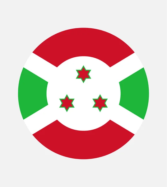 Ulusal Burundi Bayrağı Resmi Renkler Doğru Orantı Ulusal Burundi Bayrağı — Stok Vektör