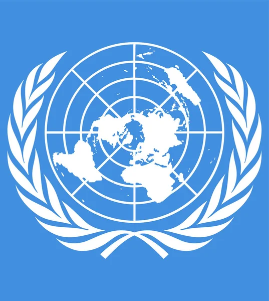 Petit Drapeau Des Nations Unies Vecteur Drapeau Des Nations Unies — Image vectorielle