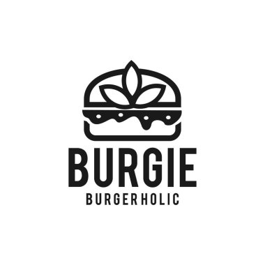 Hamburgerin doğal olarak kullanıldığı bir materyalin göstergesi olarak yaprak süslemeli hali..