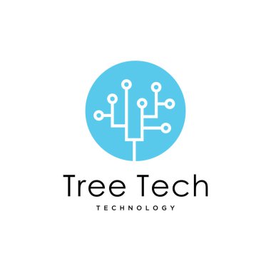 Ağacın dalları gibi elektrik ağı bağlantı elementlerinden oluşan soyut ağaç tasviri.