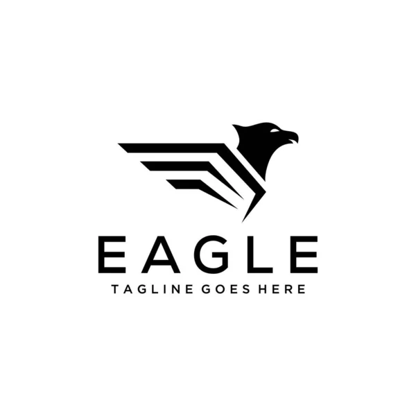 Illustration Modèle Icône Vectorielle Emblème Logo Aigle Moderne — Image vectorielle